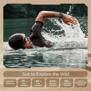 Amazfit T-Rex Pro pametna ura puščavsko siva - slika 8