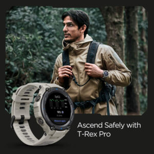 Amazfit T-Rex Pro pametna ura puščavsko siva - slika 9