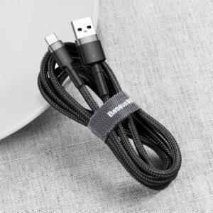 Baseus Cafule USB-C kabel 2A 3m (črno-siv) - slika 7