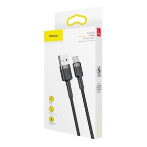 Baseus Cafule USB-C kabel 2A 3m (črno-siv) - slika 9